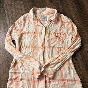 Rails Peach Plaid Button-Down Shirt
